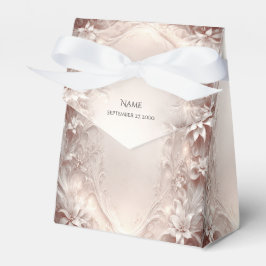 Caixa de Favor Floral Marfim Branco