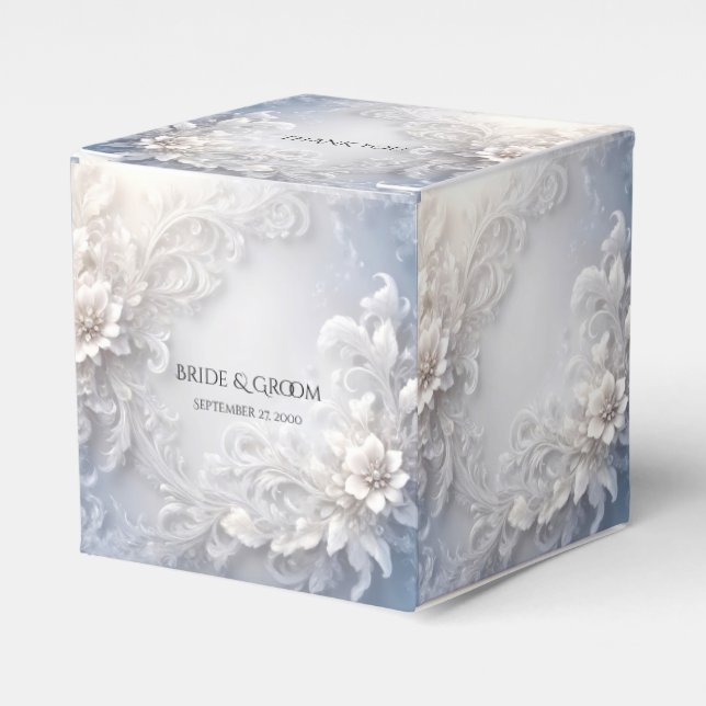 Caixa de Favor Flourish Floral Branco (Frente)