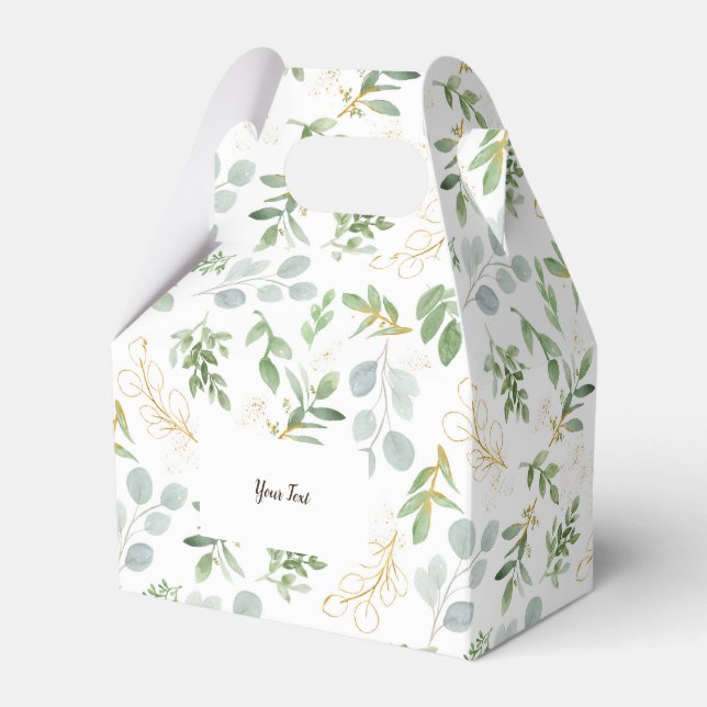 Caixa de favor folha de aquarela (Frente)