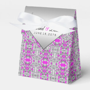 Caixa de Favor Fuchsia Silver