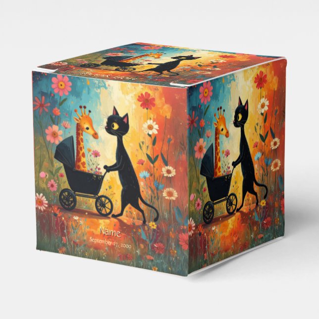 Caixa de Favor Girafa Gatinho Fofo (Frente)
