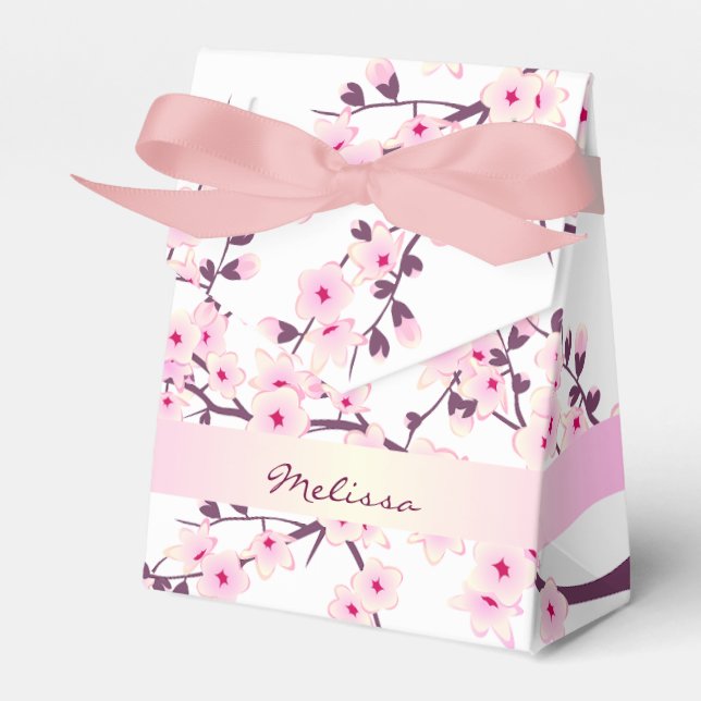 Caixa de Favor Nome Rosa Flor de Cerejeira Branca (Frente)