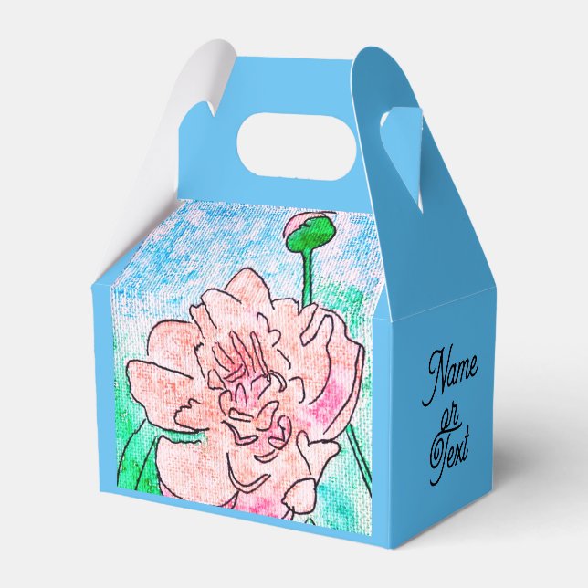 Caixa de Favor Paeônia Rosa (Frente)