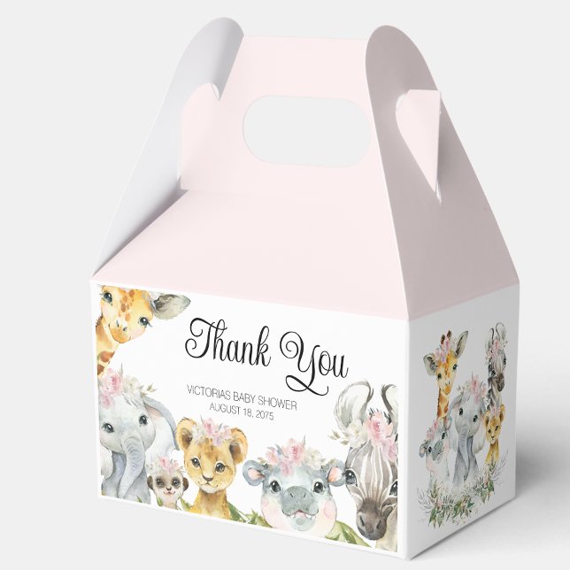 Caixa de Favor para Chá de Bebê de Animais Sweet S (Criador carregado)