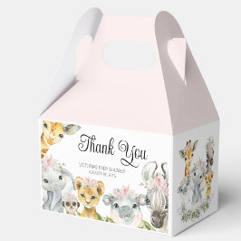 Caixa de Favor para Chá de Bebê de Animais Sweet S