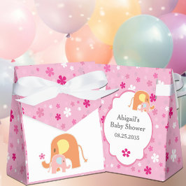 Caixa de Favor para Chuveiro de Bebê Elefante Meni