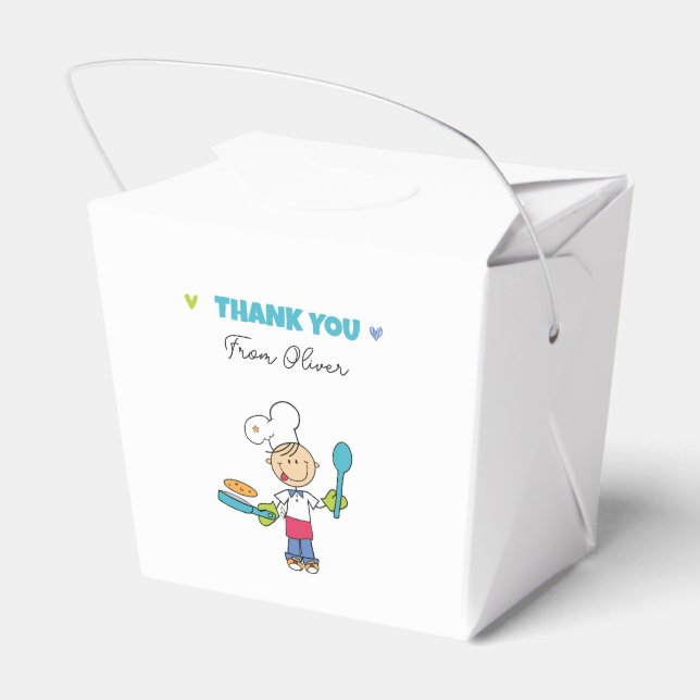 Caixa de Favor para Festa de Panqueca Infantil (Verso)