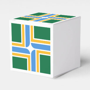 Caixa de favor Patriótico com Bandeira de Portlan