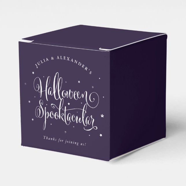 Caixa de Favor Personalizada com Cor de Halloween  (Frente)
