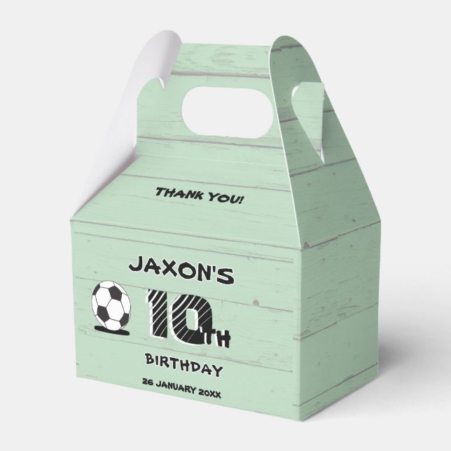 Caixa de Favor Personalizada de Aniversário de Fut (Frente)