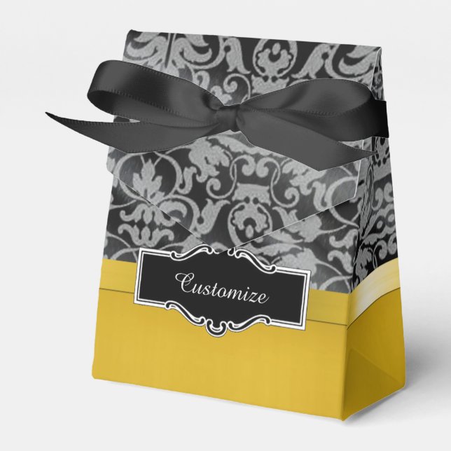 Caixa de Favor Personalizada de Tenda de Damasco D (Frente)