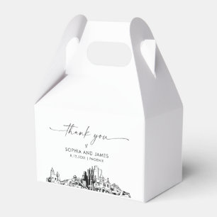 Caixa de Favor Personalizada do Casamento Phoenix