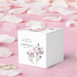 Caixa de Favor Personalizada - Floral Roxo Elegant