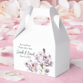 Caixa de Favor Personalizada - Floral Roxo Elegant