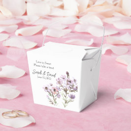 Caixa de Favor Personalizada - Floral Roxo Elegant