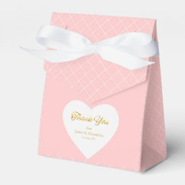 Caixa de Favor Personalizada Obrigado em Dourado c