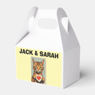 CAIXA DE FAVOR PERSONALIZADA PARA GATOS PARA CASAM