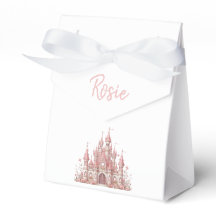 Caixa de Favor Personalizada Rosa-Rosa do Castelo