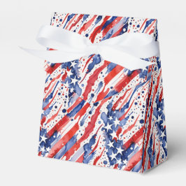 Caixa de Favor Vermelho, Branco e Azul Patriótico