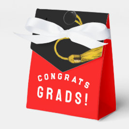 Caixa de Favor Vermelho Congrats Graduação