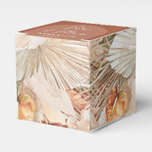 Caixa de favorecimento do casamento Boho Rust terr