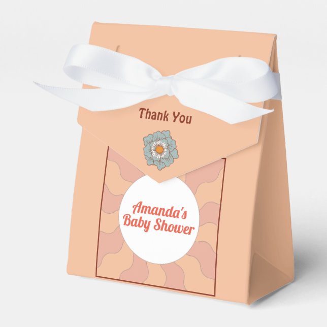 Caixa de Favorecimento do Chá de fraldas do Estilo (Frente)