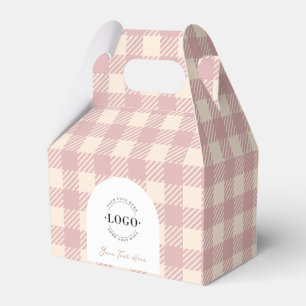 Caixa de favorecimento do pré-disquete gingham de 
