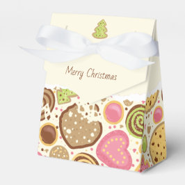 Caixa de Favores de Biscoito de Gengibre de Natal
