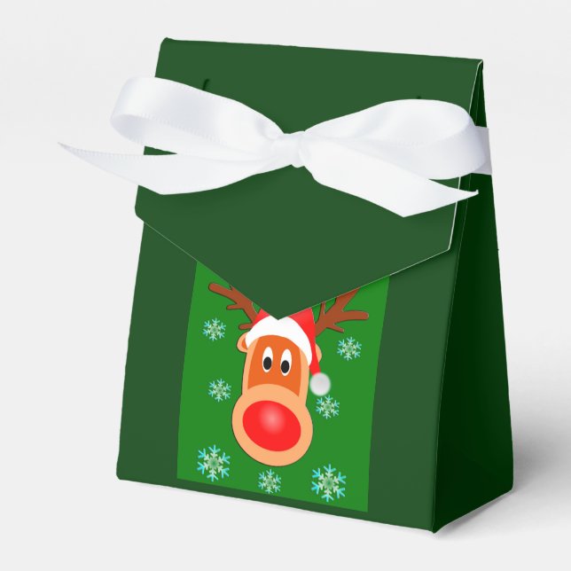 Caixa de favores de cervejaria feliz de Natal (Frente)