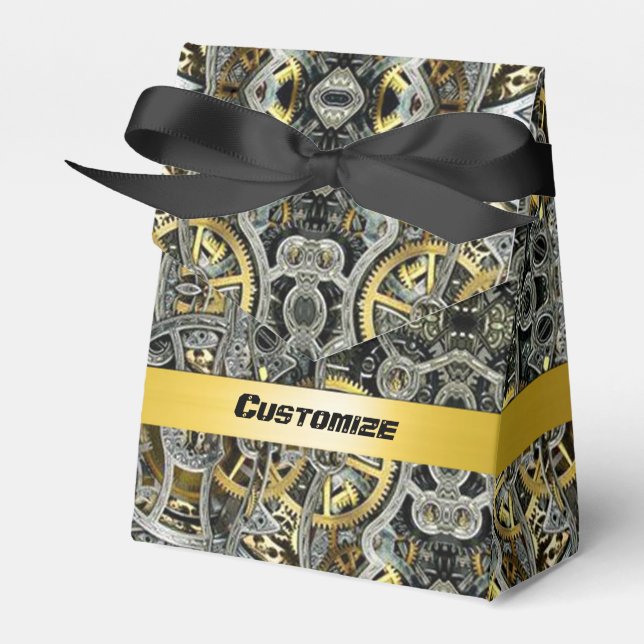 Caixa de favores de engrenagens de metal embaçadas (Frente)