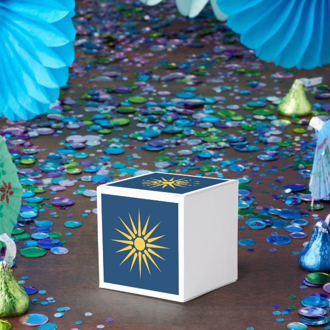 Caixa de favores patrióticos com a bandeira da Mac (Festa)
