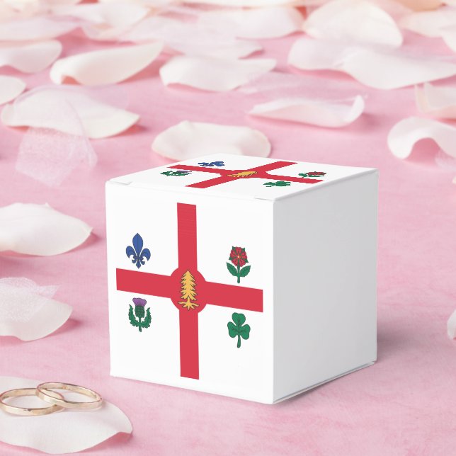 Caixa de favores patrióticos com a bandeira de Mon (Casamento)