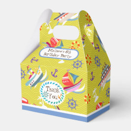 Caixa de Favoritos Azul de Barcos Diversos