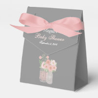 Caixa de favoritos da Cinza Rosa Mason Jar