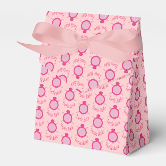 Caixa de Favoritos da Tartaruga Rosa-Cor-de-Rosa (Frente)