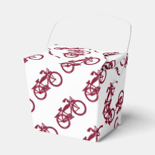 Caixa de favoritos das antigas bicicletas vermelha