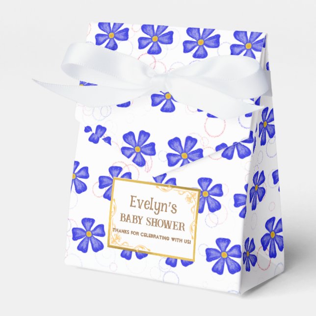 Caixa de Favoritos das Flores Rosa Bebê (Frente)