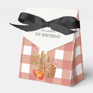 Caixa de Favoritos de Aniversário de Gingham Verm