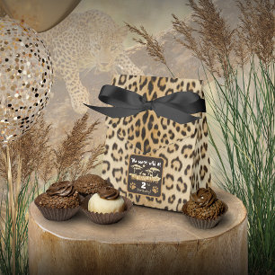 Caixa de Favoritos de Aniversário de Leopardo Impr