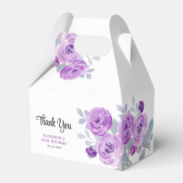 Caixa de Favoritos de Aniversário do Pastel Purple