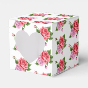 Caixa de Favoritos de Casamento com Janela de Cora