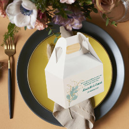 Caixa de Favoritos de Casamento de Aquarela