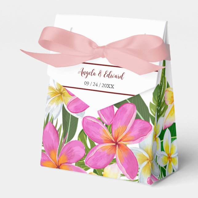 Caixa de Favoritos de Casamento de Árvore de Templ (Frente)