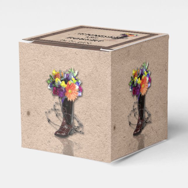 Caixa de Favoritos de Casamento de Cabos de Cabos  (Frente)