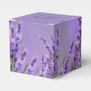 Caixa de Favoritos de Casamento de Florais Roxos l