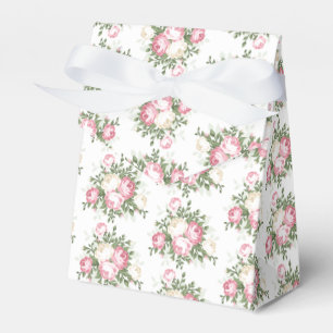 Caixa de Favoritos de Casamento de Rosa Vintage