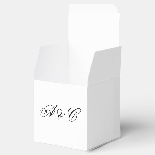Caixa de Favoritos de Casamento Personalizado (Aberto)