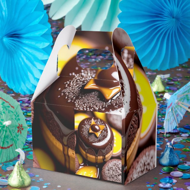 Caixa de Favoritos de Chocolate e Caramelo (Festa)