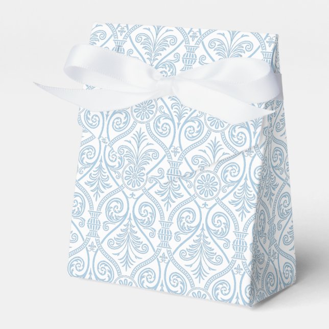 Caixa de Favoritos de Cor damasco Azul e Branco (Frente)