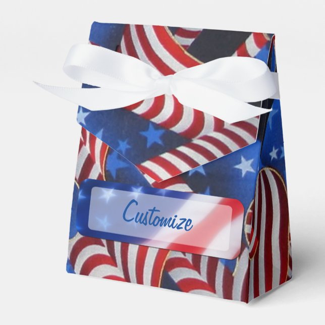 Caixa de Favoritos de Curls Patrióticos de Estrela (Frente)
